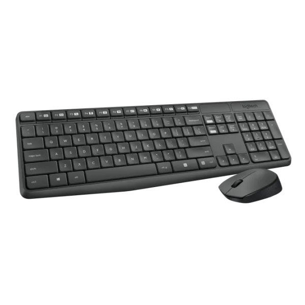 עכבר ומקלדת אלחוטיים למחשב Logitech MK235 עם חיי סוללה ארוכים