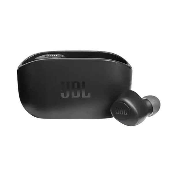 אוזניות אלחוטיות JBL Wave 100 שחור עם באס עמוק