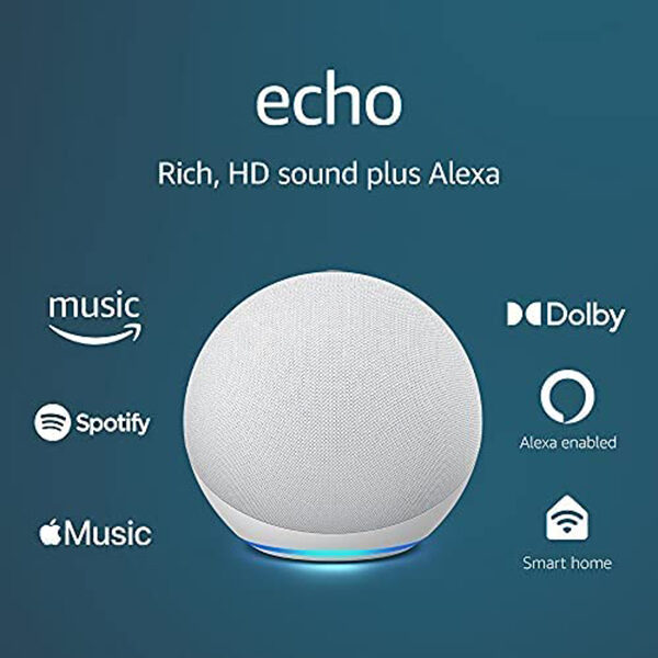 רמקול חכם Amazon Echo Dot 4th Gen 2020 לבן