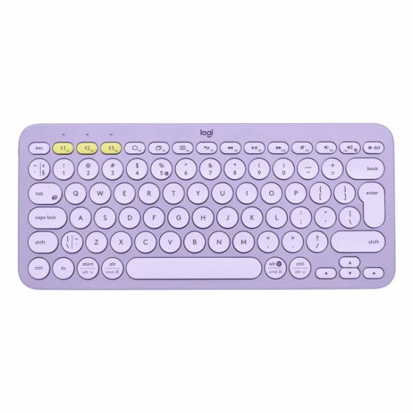 מקלדת Logitech K380 סגולה אלחוטית קומפקטית