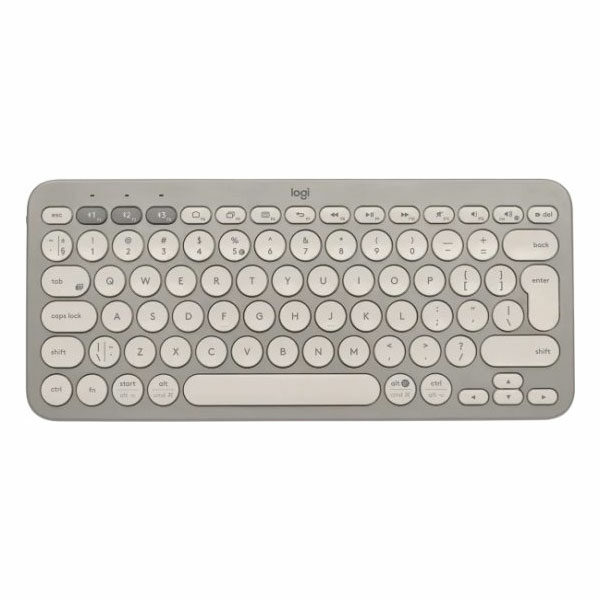 מקלדת Logitech K380 אפורה אלחוטית קומפקטית