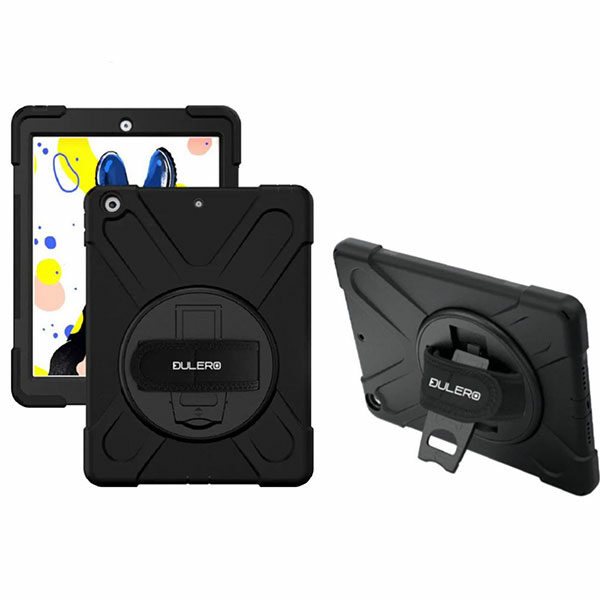 כיסוי ל Galaxy Tab A 10.1 2019 קשיח עם רצועה נשיאה Dulero Case שחור