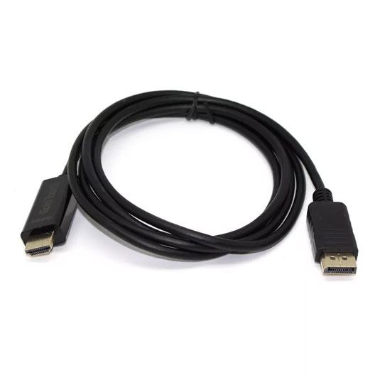 כבל DP ל HDMI תומך 4k עם 30Hz באורך 1.8 מטר Gold Touch