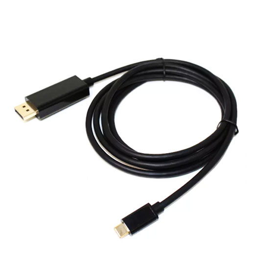 כבל USB-C ל DP תומך 4k עם 30Hz באורך 1.8 מטר Gold Touch