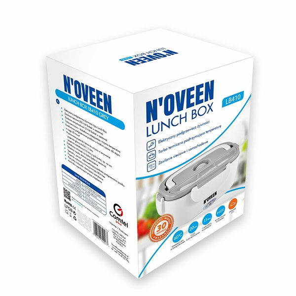 קופסת אוכל חשמלית לחימום מזון Noveen LB410 לבן