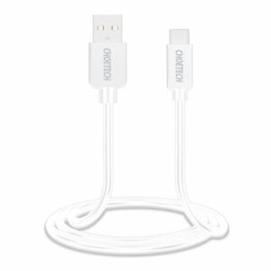 כבל טעינה איכותי מ-USB-C ל-USB-A לבן Choetech