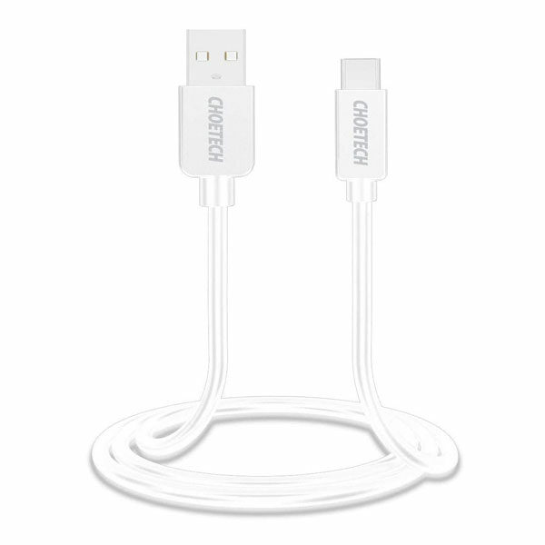 כבל טעינה איכותי מ-USB-C ל-USB-A לבן Choetech