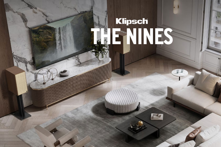 זוג רמקולים מוגברים מדפיים Klipsch The Nines אלחוטיים - עץ