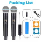 Uhf Wireless Microphone Handheld Microphone Wireless With Rechargeable Receiver 1000x1000 (2)