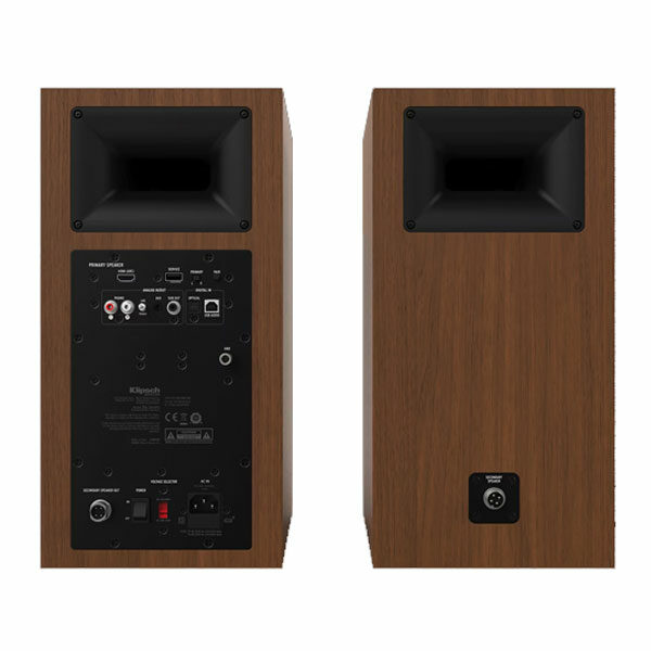 זוג רמקולים מוגברים מדפיים Klipsch The Nines אלחוטיים - עץ