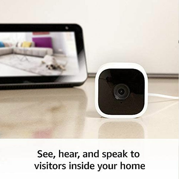 מצלמת אבטחה פנימית Blink Mini Indoor Cam Security לבן