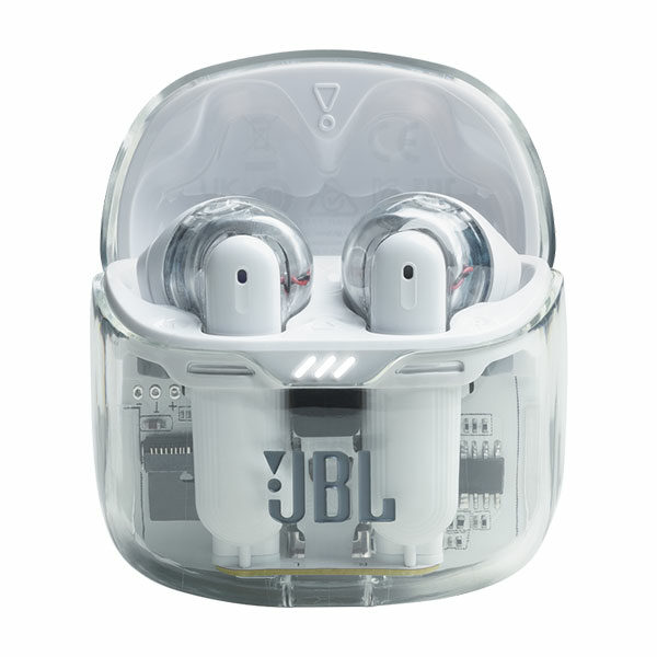 אוזניות אלחוטיות JBL Tune Flex עם סינון רעשים מובנה צבע שקוף