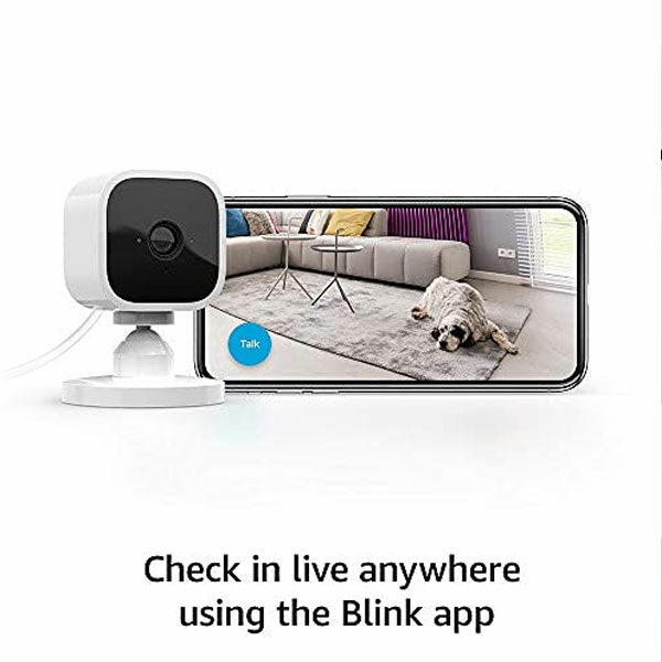 מצלמת אבטחה פנימית Blink Mini Indoor Cam Security לבן