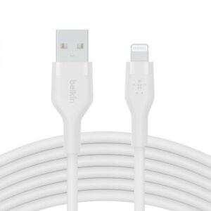 כבל סיליקון Usb A לlightning באורך 1 מ' Belkin Usb Lightning 1m Mfi Cable (3)