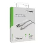 כבל סיליקון Usb A לlightning באורך 3 מ' Belkin Usb Lightning 1m Mfi Cable