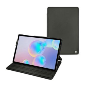 כיסוי לטאבלט Galaxy Tab A 10.1 2019 דמוי עור שחור (2)