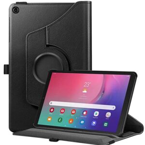 כיסוי לטאבלט Galaxy Tab A 10.1 2019 דמוי עור שחור