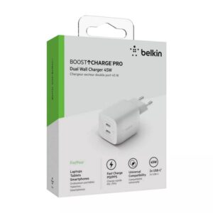 מטען מהיר עם 2 יציאות Belkin 45w Dual Usb C (2)