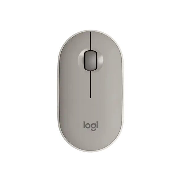 עכבר בלוטוס שקט אפור 2 Logitech M350S Pebble בעל מבנה שטוח