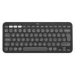 מקלדת אלחוטית שחורה Logitech Pebble Keys 2 K380s Multi-Device Bluetooth