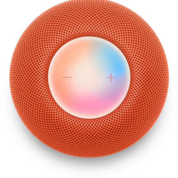 Homepod Mini כתום רמקול חכם של אפל 12 חודשי אחריות