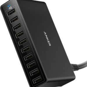 מפצל טעינה מהירה ובטוחה 10 יציאות Anekr Powerport 60W USB