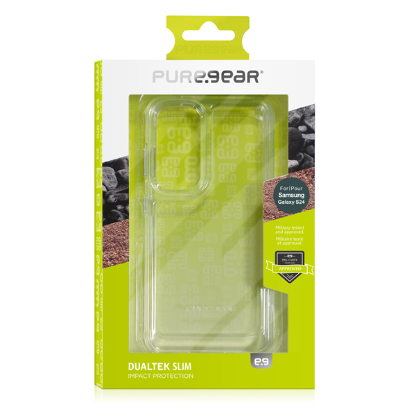 מגן לגלקסי S24 שקוף DualTek Slim חזק ועמיד PureGear