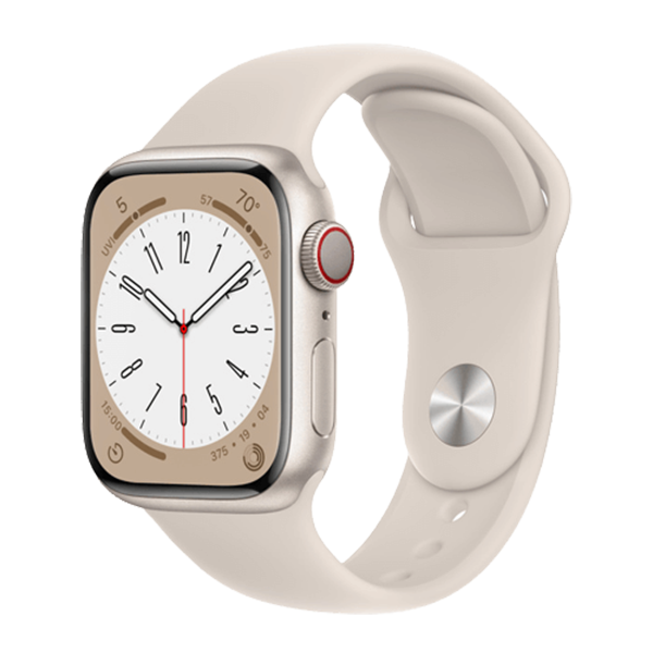 שעון חכם אפל Apple Watch Series 8 מידה 41mm זהב תומך GPS