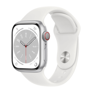 שעון חכם אפל Apple Watch Series 8 מידה 41mm לבן תומך GPS