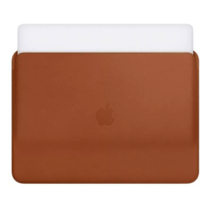 כיסוי למקבוק פרו ואייר 13 אינץ חום עור מקורי Apple Leather Sleeve for MacBook