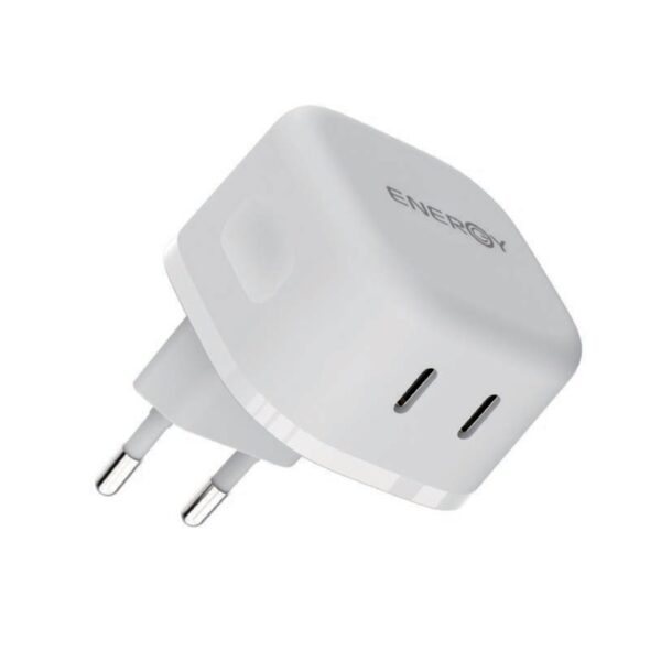 מטען מהיר פרמיום לרכב עם 2 יציאות ENERGY USB-C 45W 