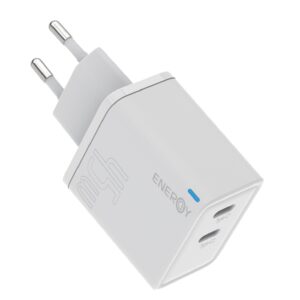 מטען מהיר לרכב עם 2 יציאות USB כבל USB-C 45W ENERGY