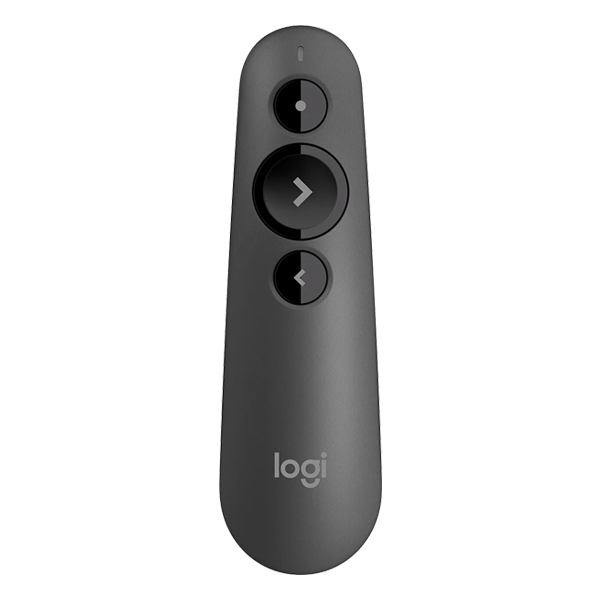 מקל מצגות עם לייזר ושלט מחשב Logitech R500s Laser Presentation Remote מקשים כהים