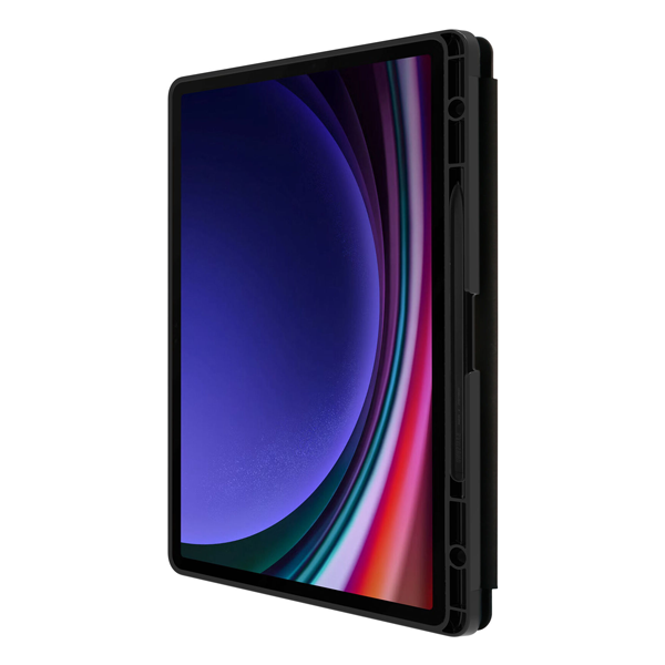 כיסוי Samsung Tab S9 Plus שחור 12.4 אינץ' Otterbox React Folio