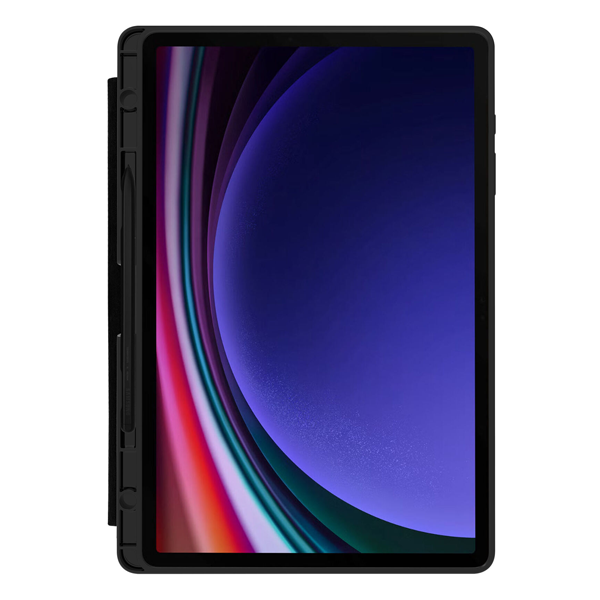 כיסוי Samsung Tab S9 Plus שחור 12.4 אינץ' Otterbox React Folio