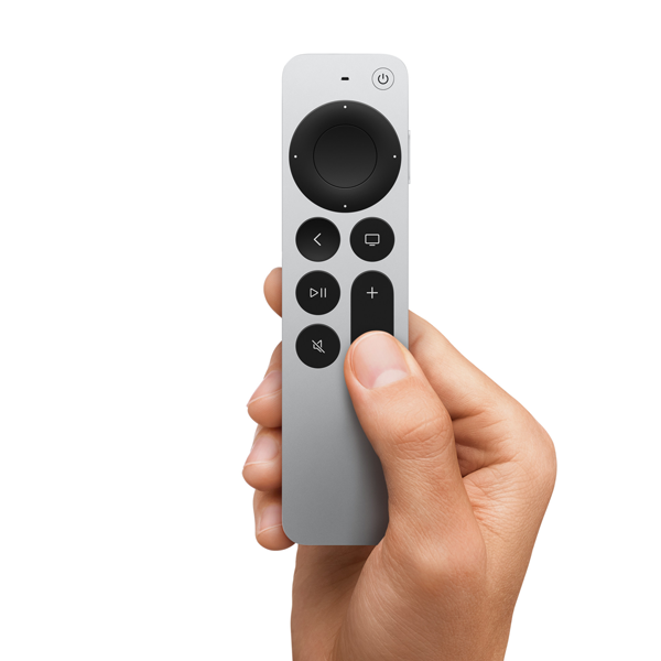 שלט Apple TV Siri Remote (2nd Generation) עם משטח לחיצה וחיבור USB-C לטעינה