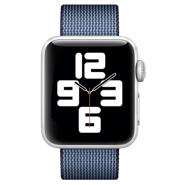 רצועה לשעון אפל 41 מ”מ מקורית Apple Watch Blue Woven Nylon כחול 38/40/41 מ”מ