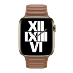 רצועת עור לשעון אפל 41 מ"מ מקורית חום אוכף Apple Watch Leather Saddle Brown Link L