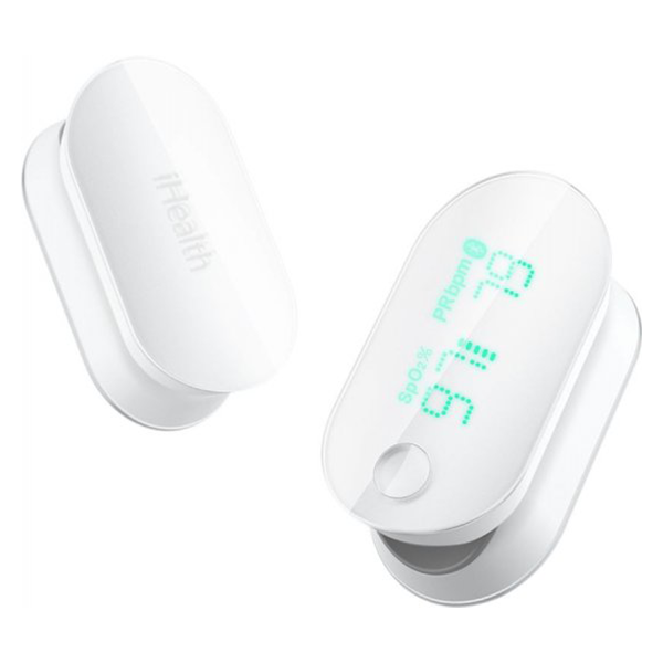 מד סיטוראציה Smart Pulse Oximeter - iHealth Air מאפשר מדידה בזמן אמת של SpO2 ודופק