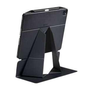 סטנד לאייפד וטאבלט 12.9 אינץ Snap Folio שחור Moft Stand עם 3 מצבי עבודה שונים לישיבה ועמידה