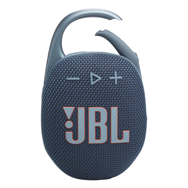 רמקול JBL Clip 5 כחול נייד עם סאונד עוצמתי ועמידות למים