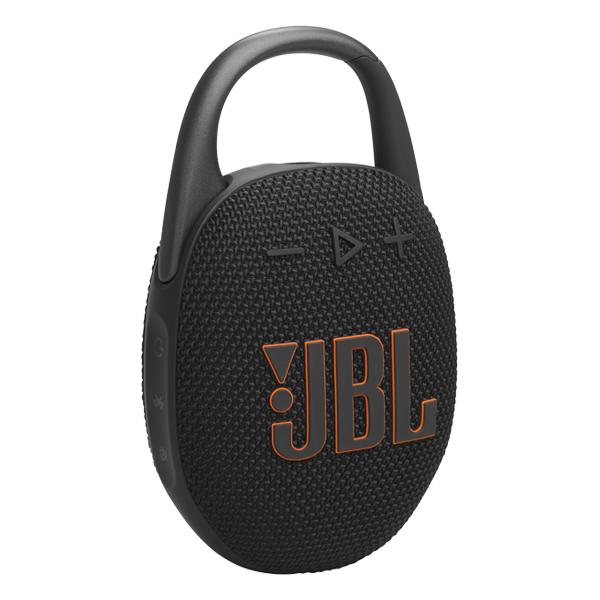 רמקול JBL Clip 5 שחור נייד עם סאונד עוצמתי ועמידות למים