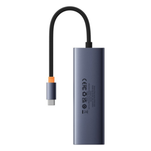 מפצל USB-C, קורא כרטיסים וכרטיס רשת 7-Port HUB מבית Baseus