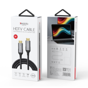 כבל HDMI ל-HDMI תומך 8K באורך 1.8 מטר Yesido