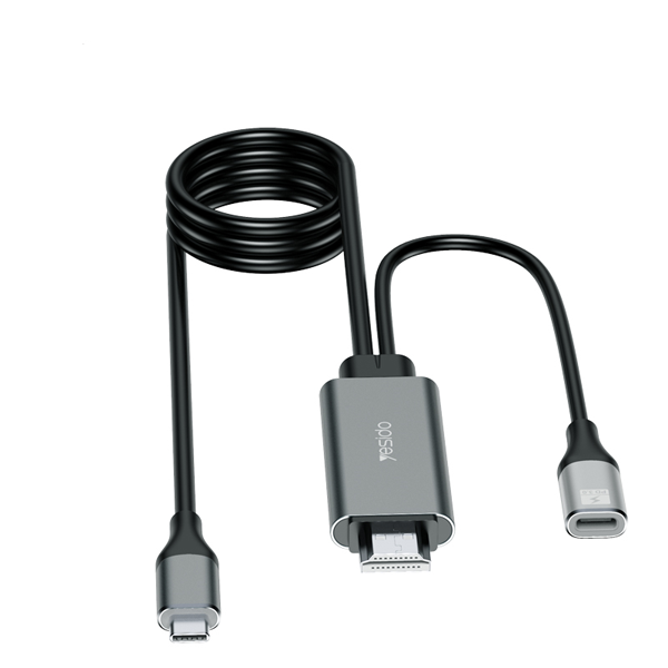 כבל HDMI ל Type-C תומך 4K באורך 1.8 מטר Yesido