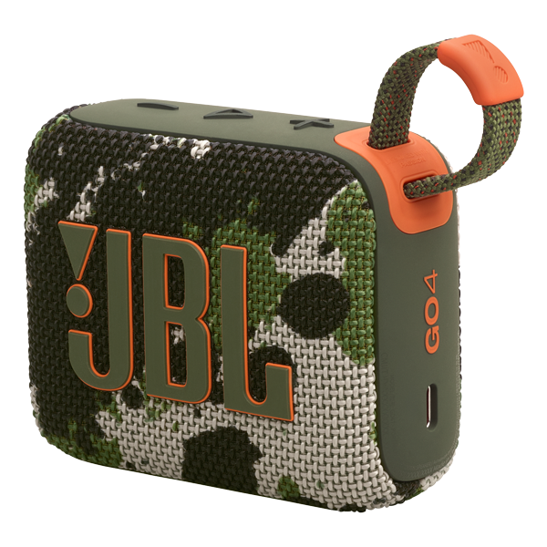 רמקול JBL Go 4 צבאי נייד עם סאונד עוצמתי ועמידות למים