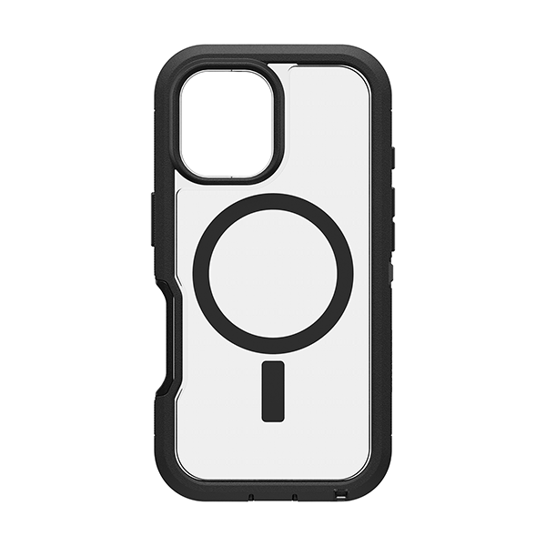 כיסוי OtterBox Defender XT לאייפון 16 פרו מקס שקוף/שחור תומך MagSafe