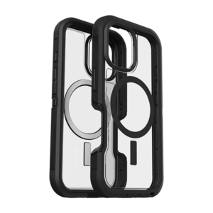 כיסוי OtterBox Defender XT לאייפון 16 פרו שקוף/שחור תומך MagSafe