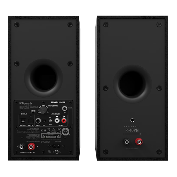 רמקולים מוגברים Klipsch R-40PM סאונד פרימיום עם וופרים 4 אינץ׳