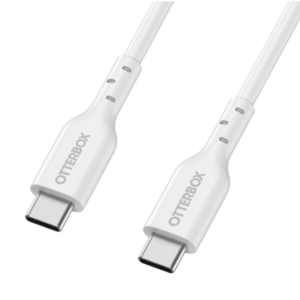 כבל USB-C שזור לטעינה מהירה והעברת נתונים 2 מטר לבן OtterBox